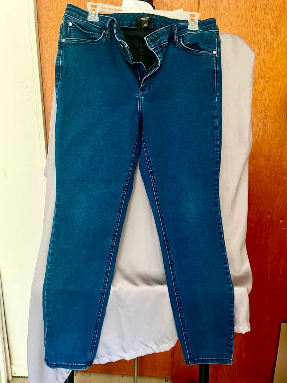 Simply Vera Vera Wang 14 Skinny Jeans Stretch Denim Dark Wash